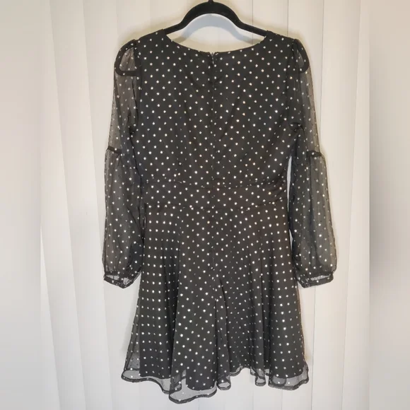 BB Dakota Silver Stars Mini Dress Size 2 - Picture 2 of 4